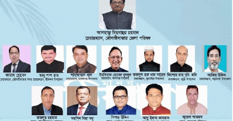 মৌলভীবাজার জেলায় দায়িত্ব থেকে অব্যাহতি প্রাপ্ত চেয়ারম্যান ও মেয়রগণ