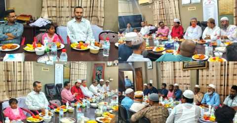 বায়তুল মোকাররম মার্কেটের ব্যববসায়ীদের উদ্যোগে ২ হাজার রোজাদারিদের গণ-ইফতার